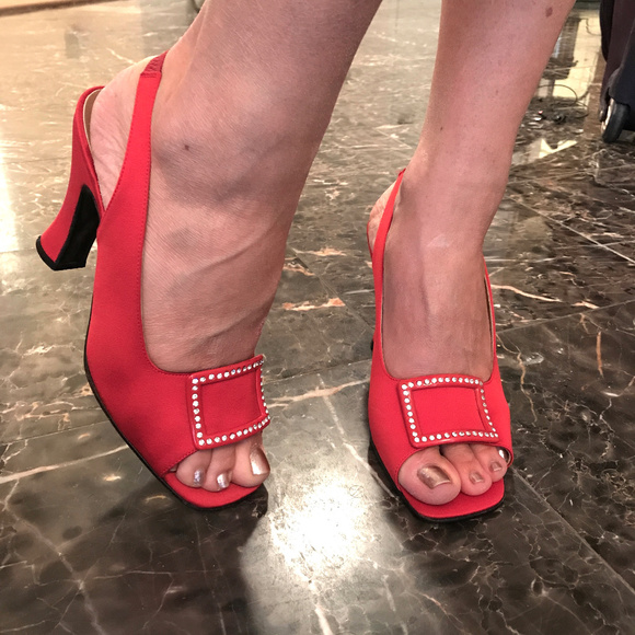 Giani Versace Red shoes/ Sandals Authentic - Picture 2 of 7